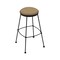 Holland Bar Stool Co 25" Stationary Counter Stool, Black Wrinkle, Canter Sand Seat 303025BW013 - alternate 1